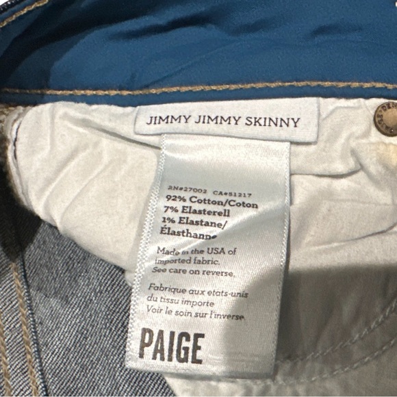 PAIGE Jimmy Jimmy Skinny Jeans - Picture 8 of 8